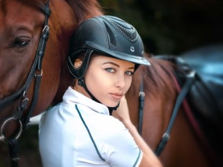 Quebra-cabeça «girl and horse»