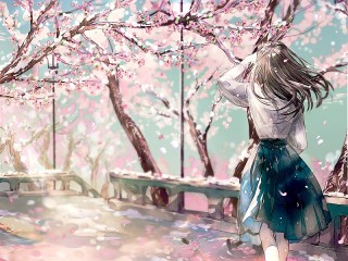 パズル «The girl under the Sakura»