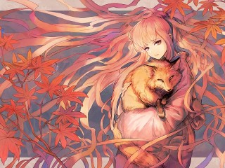 Jigsaw Puzzle «Girl with a fox»