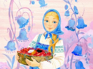 Пазл «Девушка с ягодами»