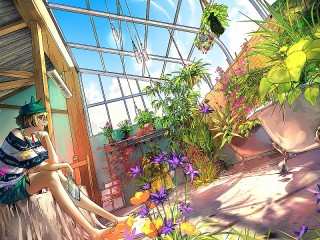 Jigsaw Puzzle «The girl in the greenhouse»