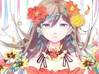 パズル «Girl in a wreath»