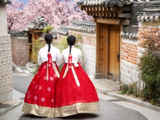 Пазл «girls in hanboks»