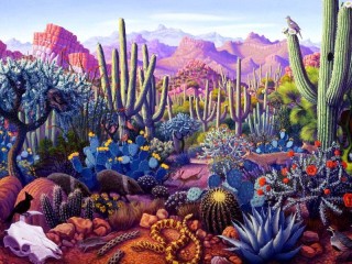 Пазл «Долина кактусов»