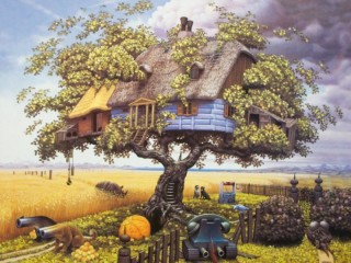 Пазл «Дом на дереве»