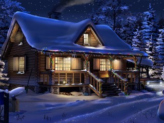 Jigsaw Puzzle «The house with the garland»