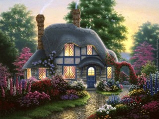 Пазл «Дом с садом»