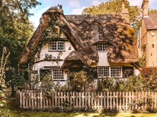 Puzzle «House with thatched roof»