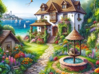 Jigsaw Puzzle «House by the sea»