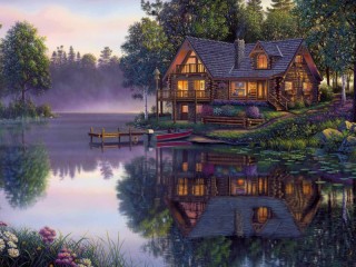 Jigsaw Puzzle «The Lake House  1»