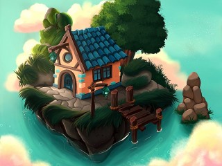 Jigsaw Puzzle «The house on the island»