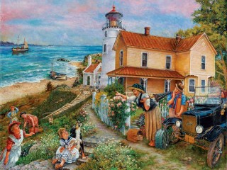 Puzzle «House at the seaside»