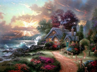 Jigsaw Puzzle «House at sea»