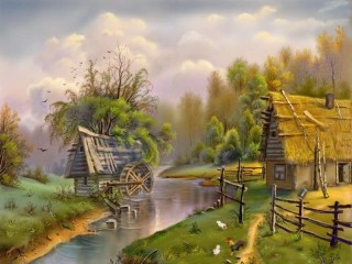 Jigsaw Puzzle «House by the Creek»