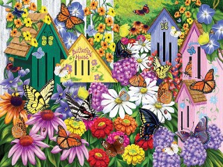Jigsaw Puzzle «Houses for butterflies»