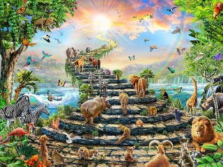 Jigsaw Puzzle «Road to the sun»
