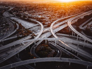 Quebra-cabeça «Road Los Angeles»