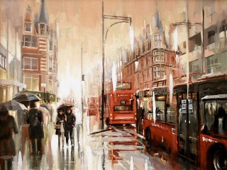 Пазл «Дождь в Лондоне»