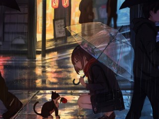 Слагалица «rainy evening»