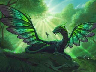 Quebra-cabeça «butterfly dragon»