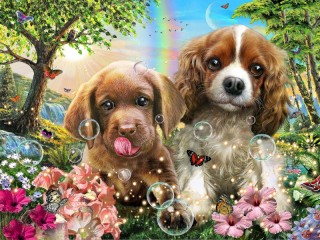 Jigsaw Puzzle «Two friends»