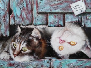 Puzzle «Two cats»