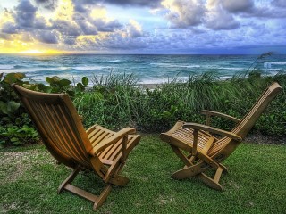 Puzzle «Two sun loungers»