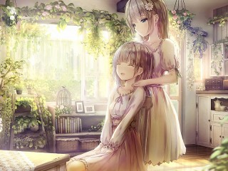 Jigsaw Puzzle «Two girls»