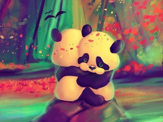 Bulmaca «Two pandas»
