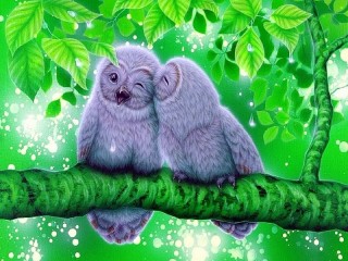 Jigsaw Puzzle «Two owls»