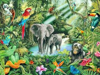 Jigsaw Puzzle «Jungles»