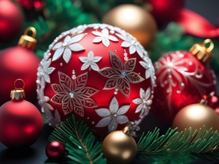 Jigsaw Puzzle «Christmas decorations»