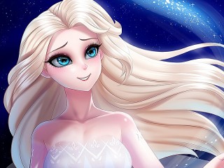 Puzzle «Elsa and stars»