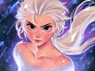 Rompecabezas «Angry Elsa»