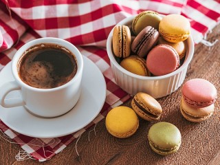 Jigsaw Puzzle «Espresso and macaroon»
