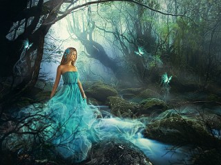 Quebra-cabeça «Fairy of the stream»