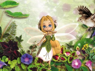 Jigsaw Puzzle «Flower fairy»