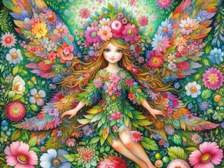 Puzzle «Fairy of Flowers»