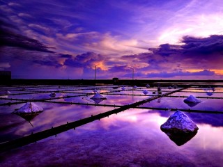 Пазл «Фиолетовый закат»