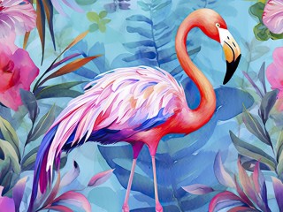 Пазл «Фламинго»