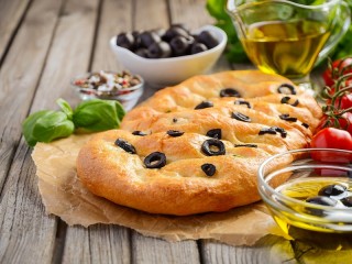 Пазл «focaccia with olives»