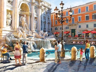 Puzzle «The Trevi Fountain»