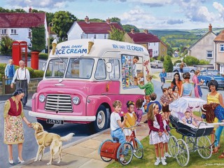 Puzzle «Ice cream van»