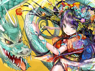 パズル «Girl and Dragon»