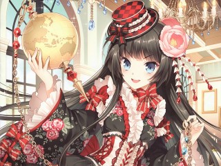 Jigsaw Puzzle «Girl with a Globe»