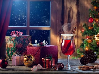 Пазл «Mulled wine and gifts»