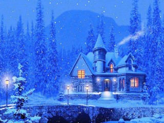 Jigsaw Puzzle «Blue night»