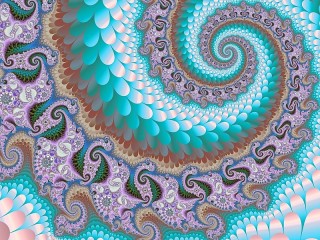 Puzzle «Blue spiral»