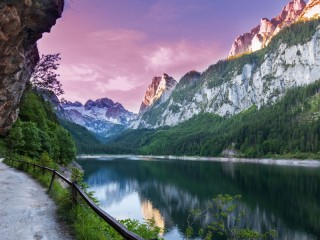 Пазл «Горное озеро в Альпах»