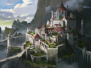 Quebra-cabeça «The fortress city»
